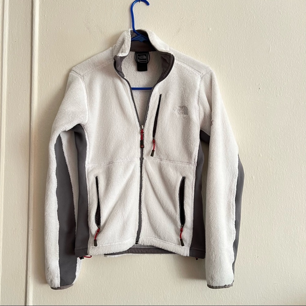 The North Face Women's Summit Series Full Zip White Fleece Size S Polartec